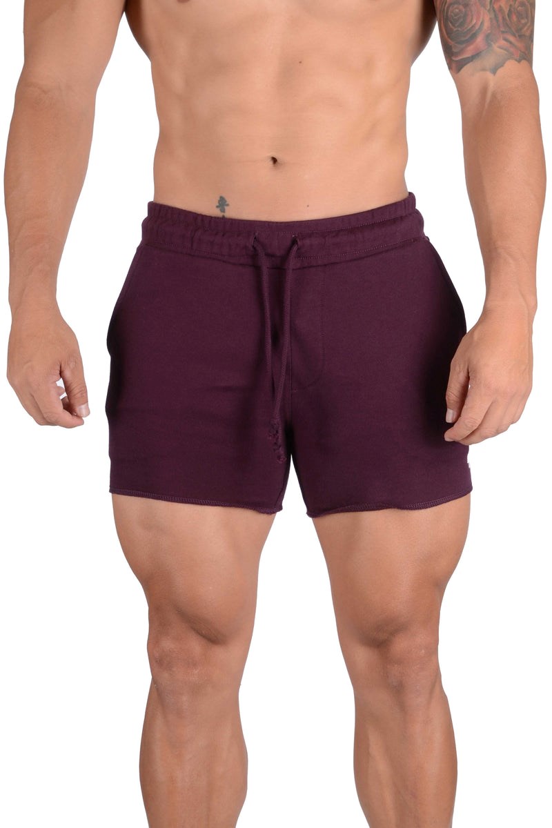 YoungLA 102 Bodybuilding French Terry Shorts Violetit | BFIMP5307