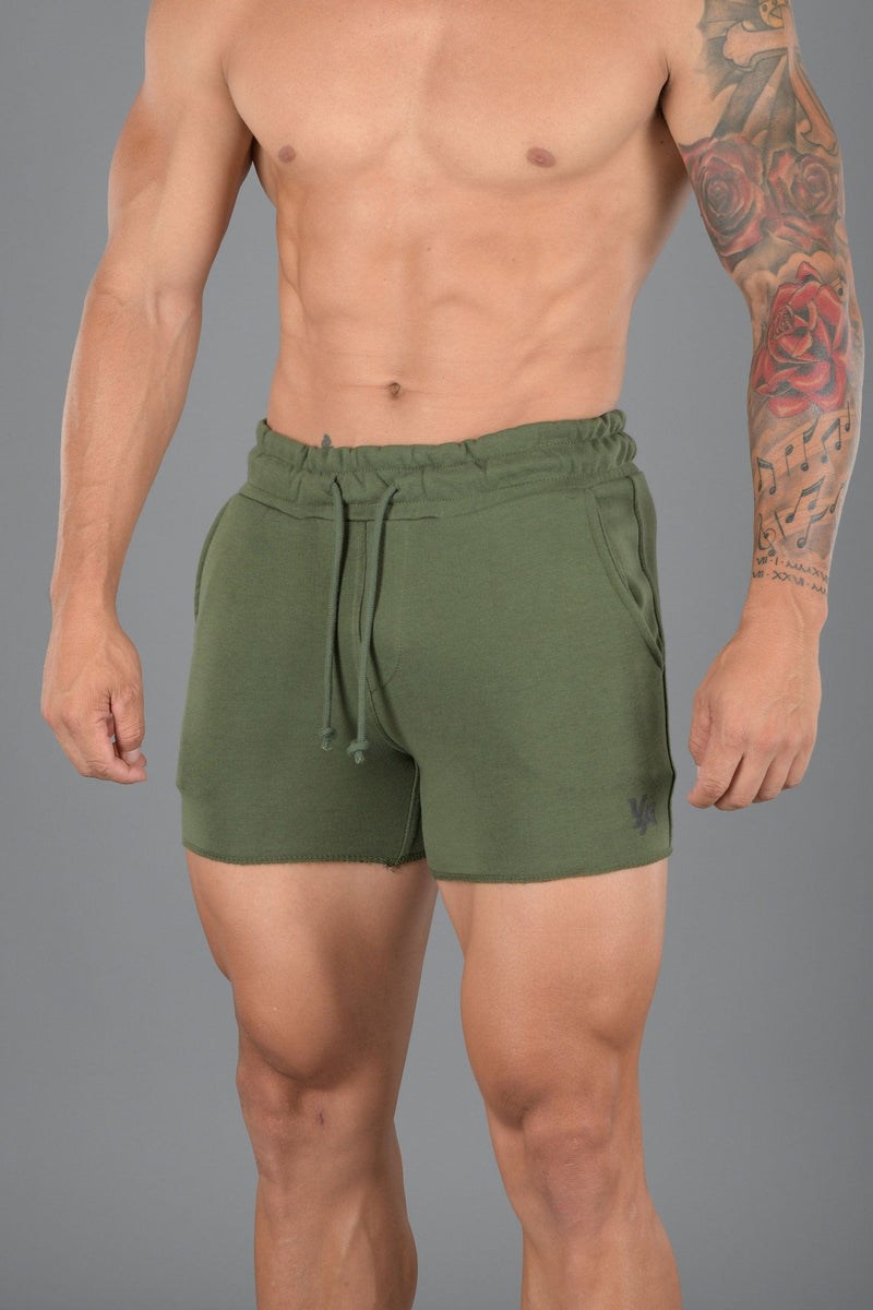 YoungLA 102 Bodybuilding French Terry Shorts Vihreä | HJRON4273