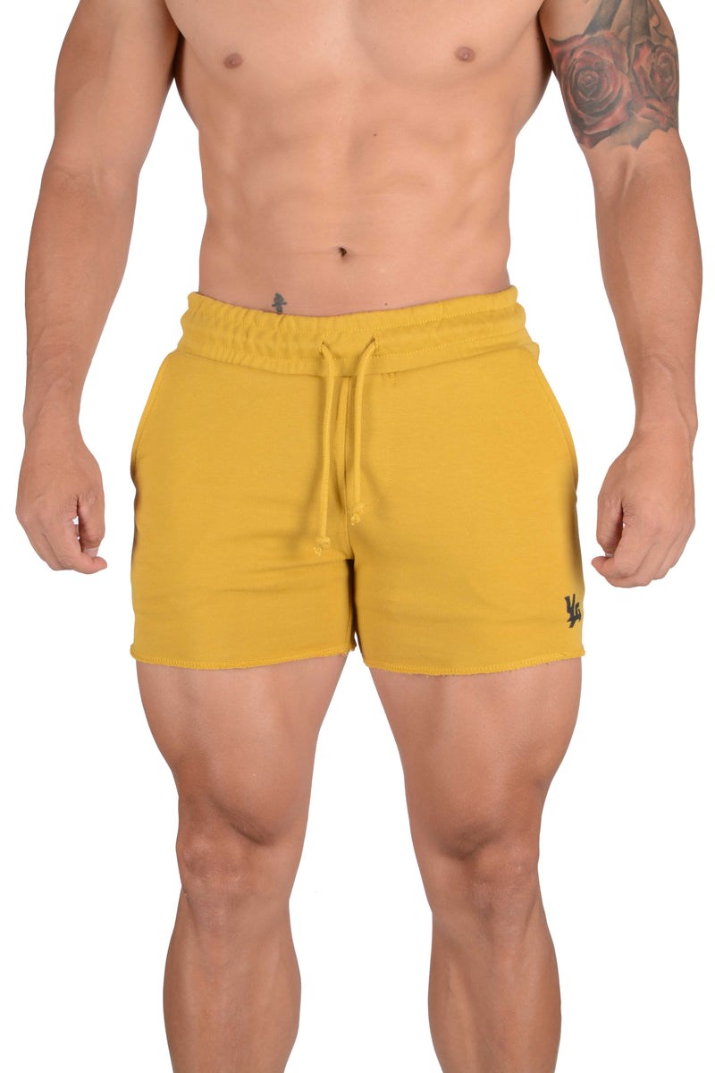 YoungLA 102 Bodybuilding French Terry Shorts Keltainen | RWMSO0872