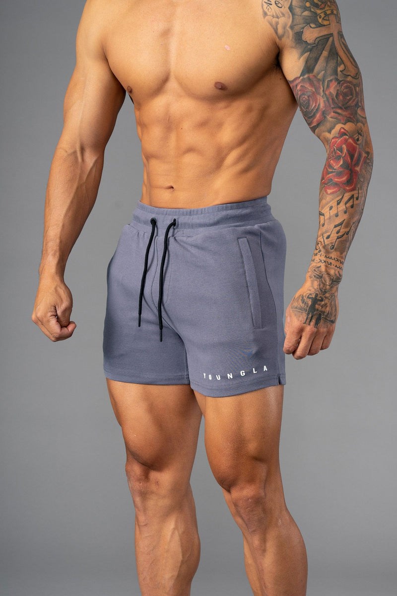 YoungLA 113 The Perfect Lyhyt Shorts Harmaat | DCULA3648