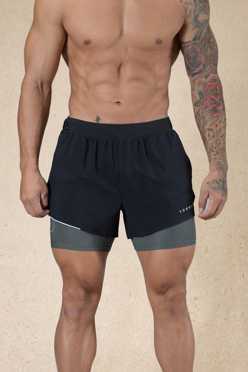 YoungLA 124 - 6am Compression Shorts Mustat | HOTKG4328