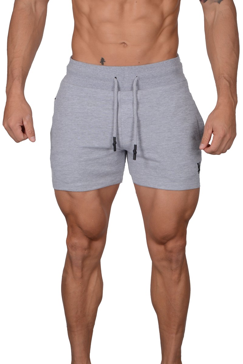 YoungLA 126 Interlock Shorts Harmaat | PVQEU3964