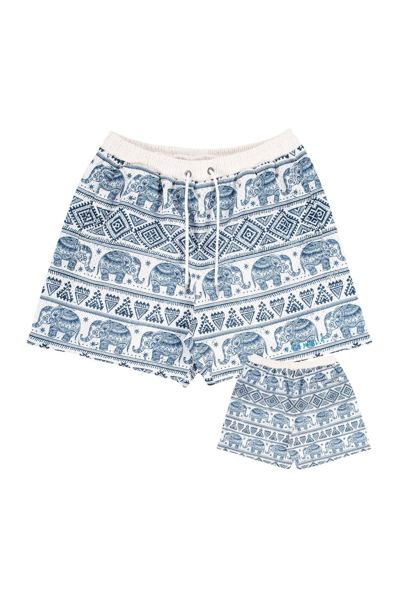 YoungLA 150 After Party Shorts Tribal Elephants | LCEKB6482