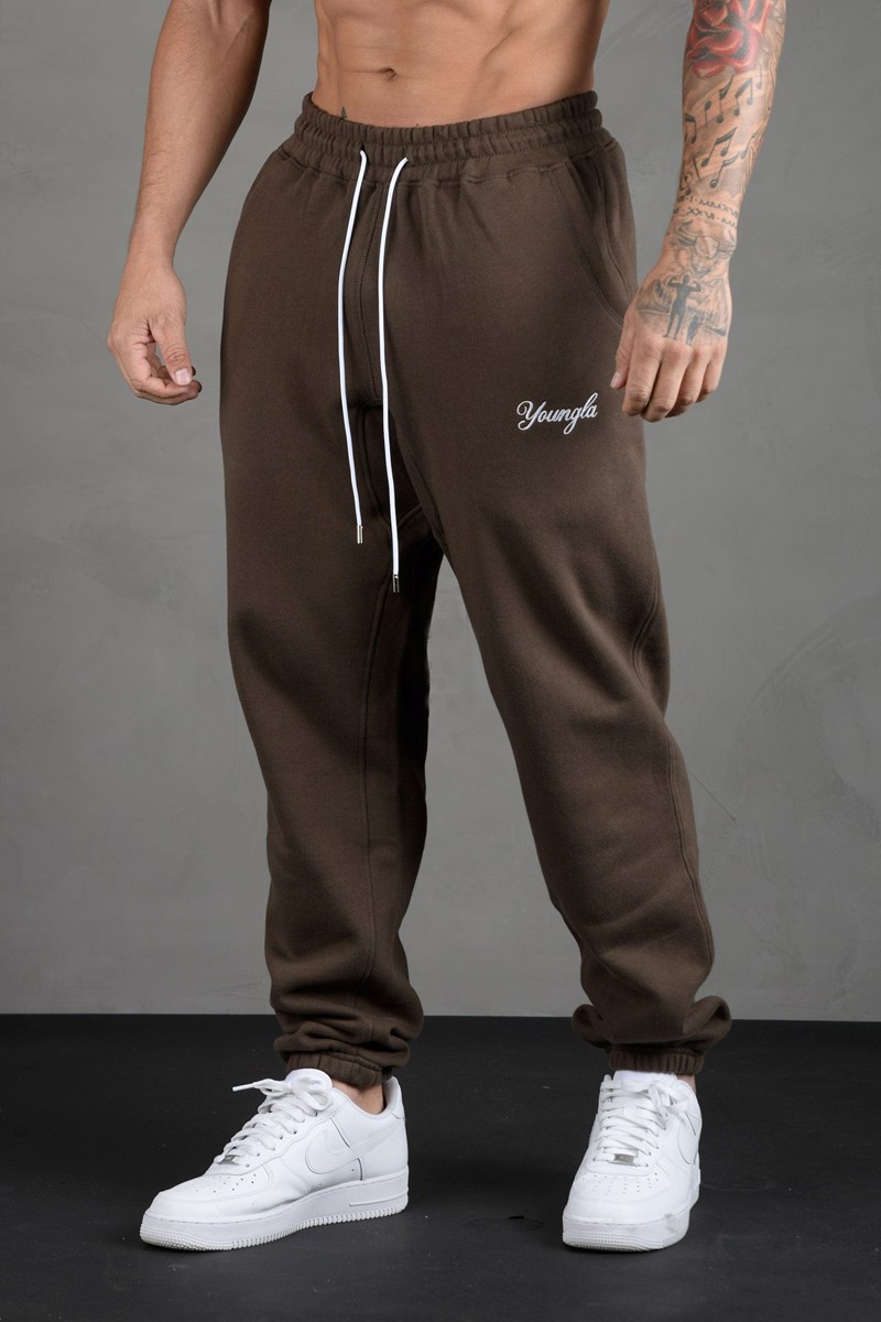 YoungLA 211 For Him Joggers Ruskea | YLJFK4370