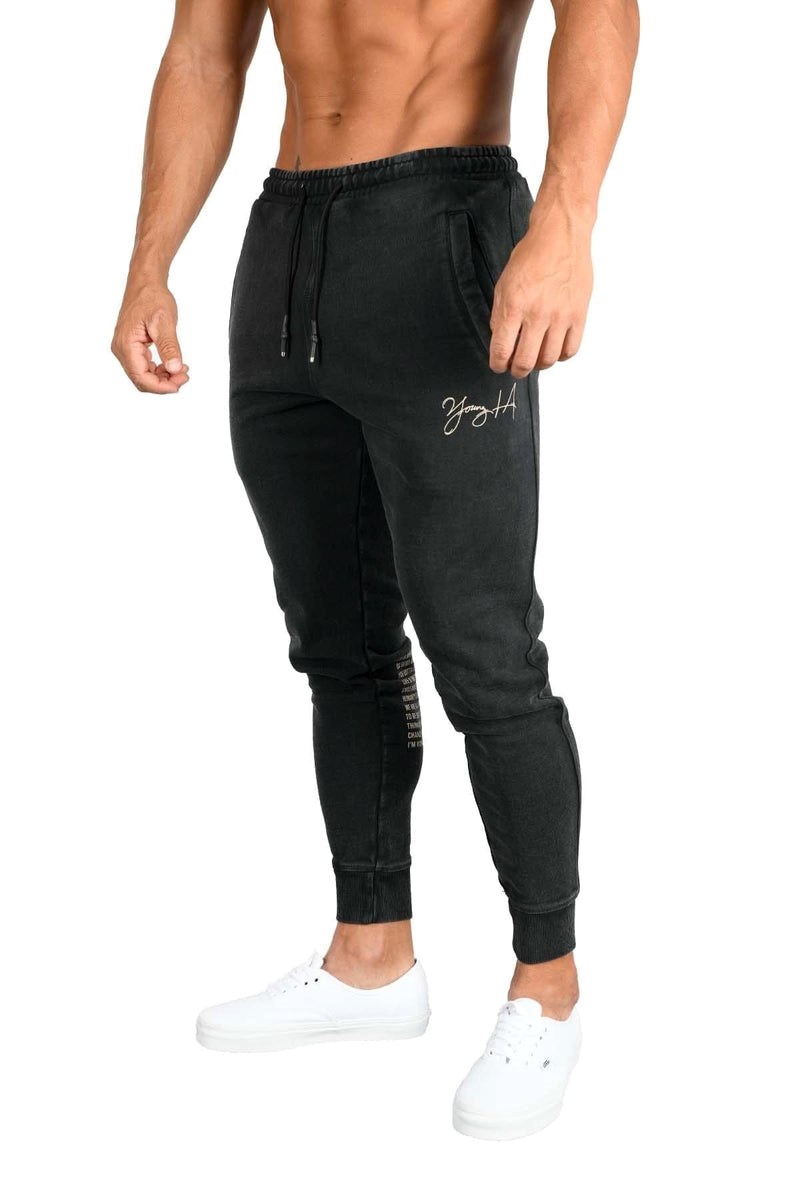 YoungLA 230 Gin N Juice Joggers Mustat Pesu | FWMHZ3270