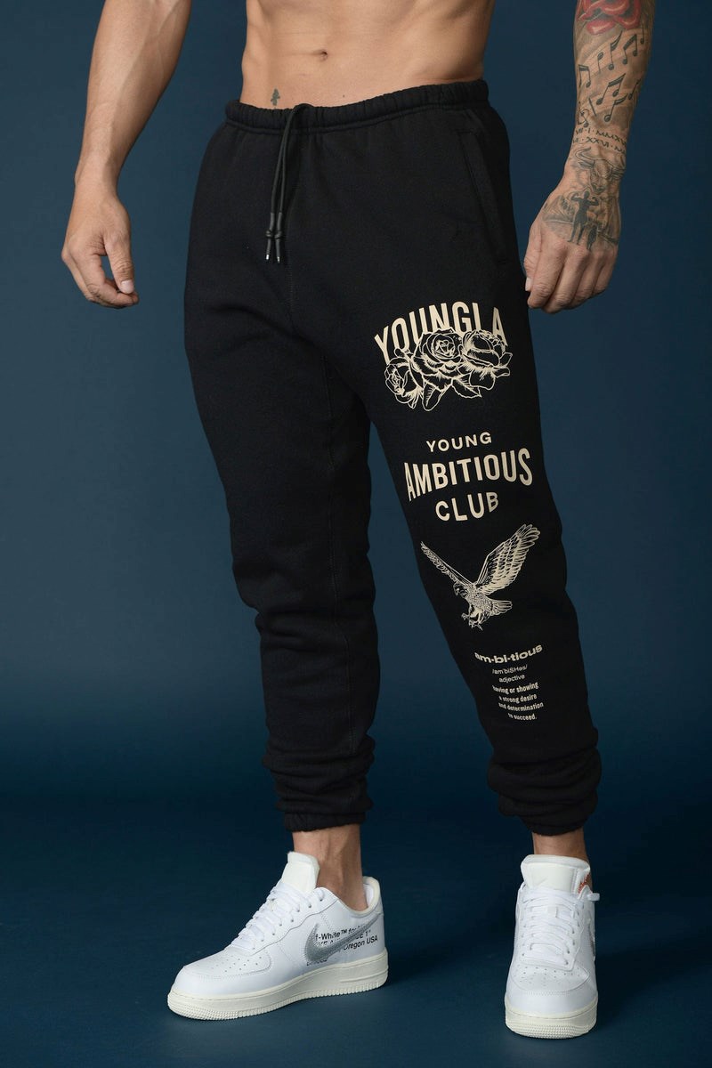 YoungLA 233 The Immortal Joggers Mustat | BWLTU7392