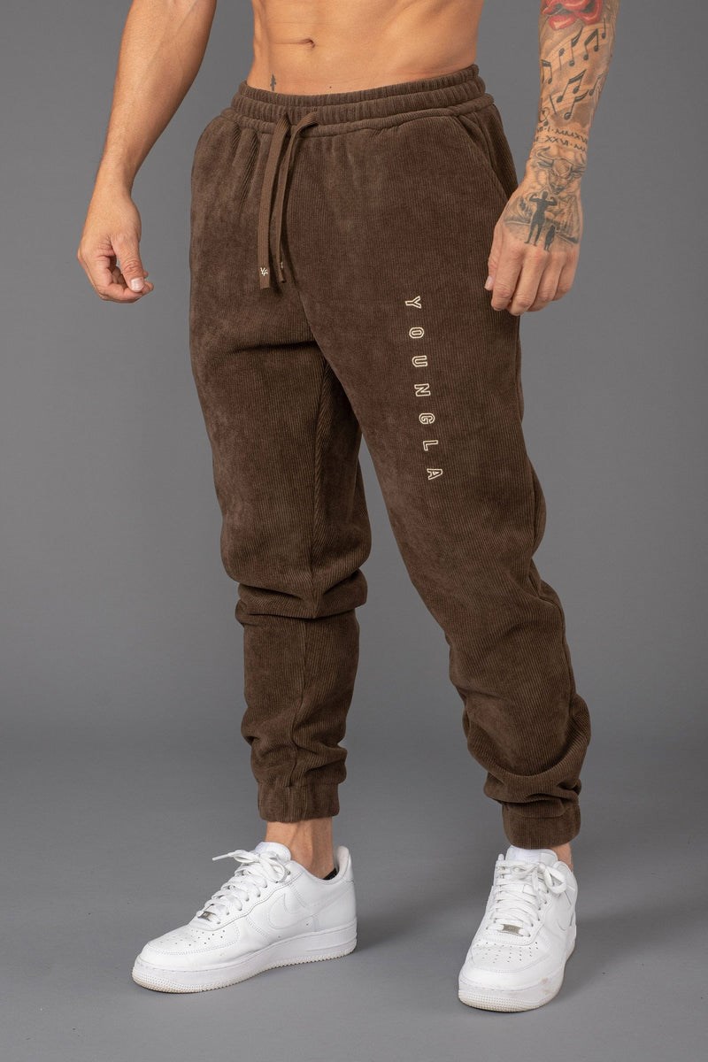 YoungLA 244 Aspen Joggers Ruskea | VMCEW5401