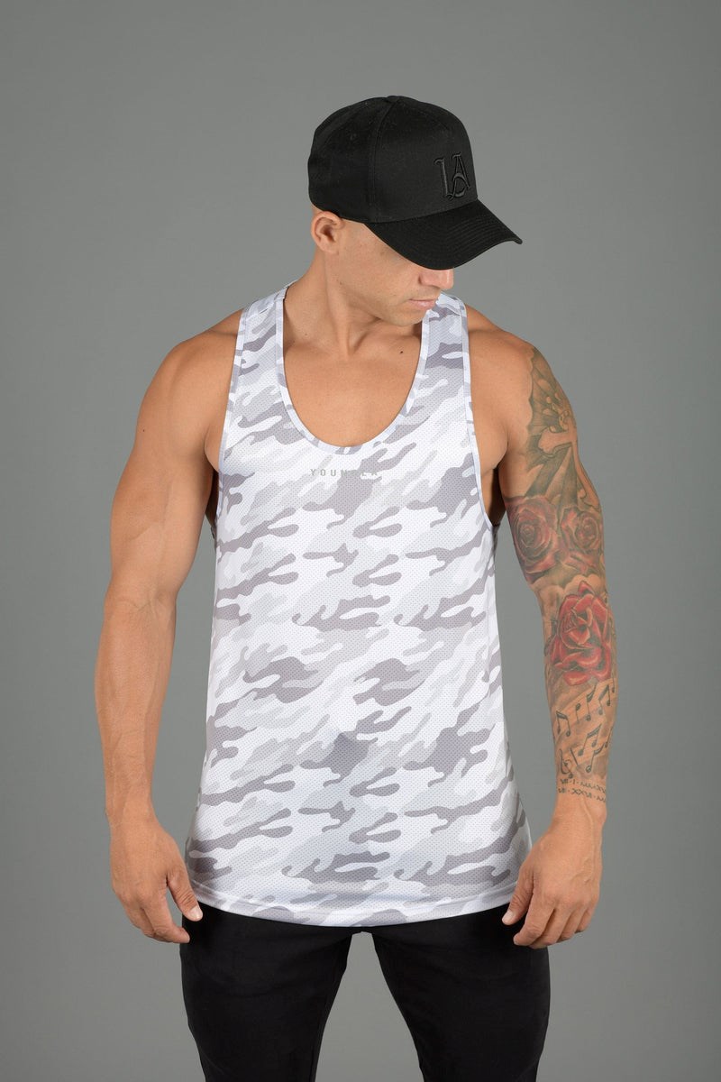 YoungLA 305 Performance Line Tank Tops Camo | TIQOY0756