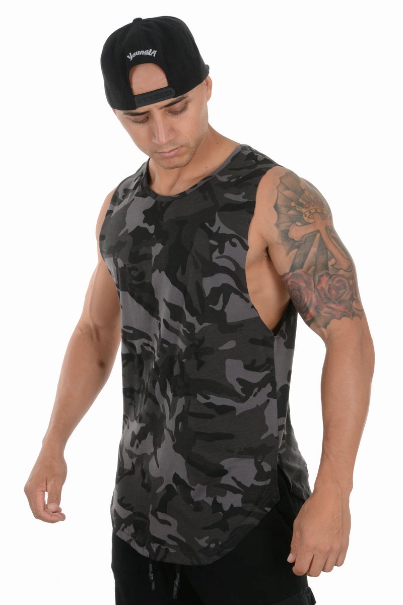 YoungLA 308 Muscle Tanks Camo | VNGRO6347