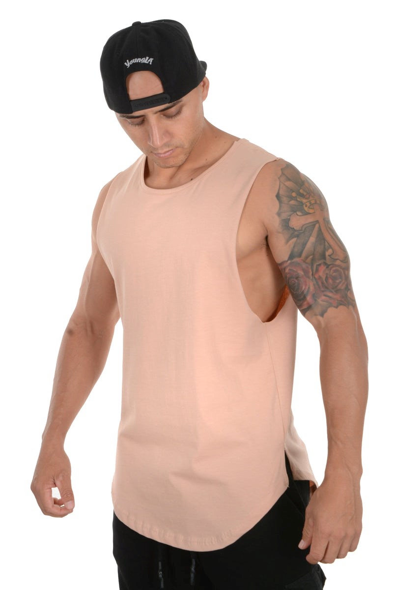 YoungLA 308 Muscle Tanks Salmon | HNUKA9168