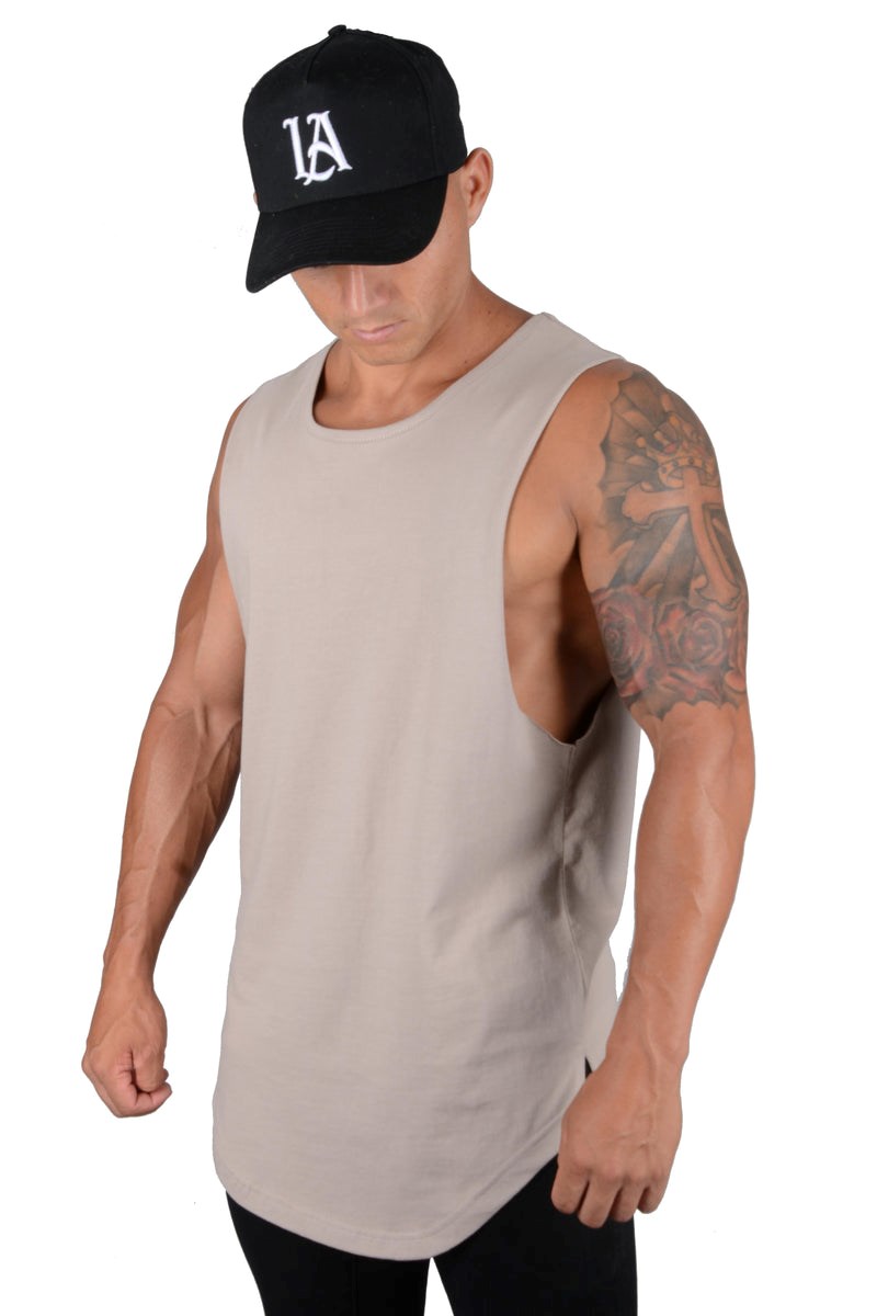 YoungLA 308 Muscle Tanks Sand | DWVIP1356