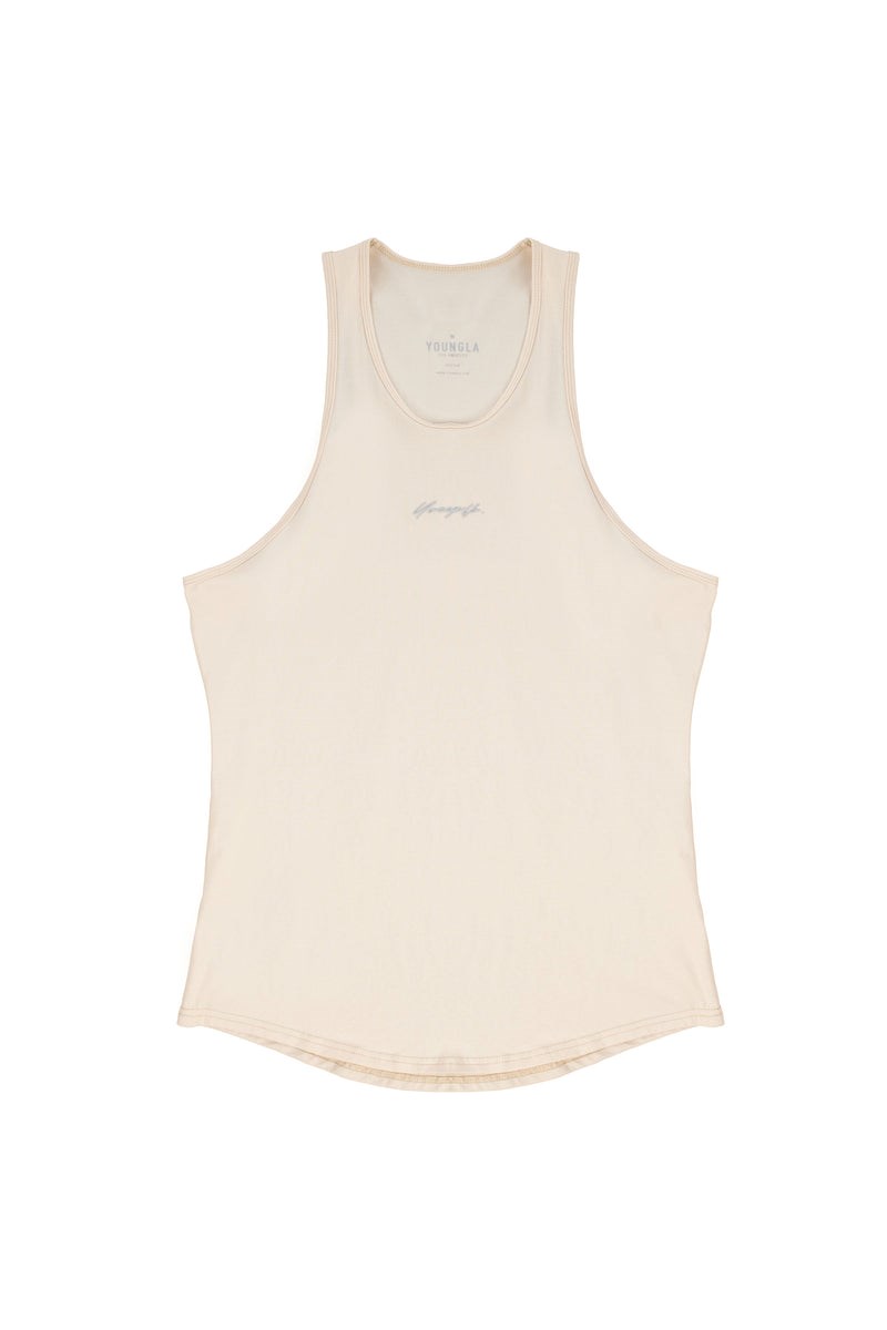 YoungLA 309 Signature Tanks Off-White | ZYXHN9185