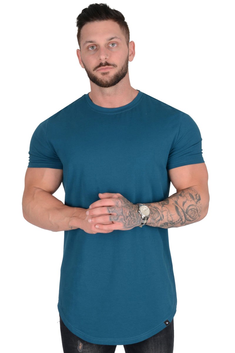 YoungLA 402 Perfect Tee - Scallop Bottom Teal | EYRXT2819