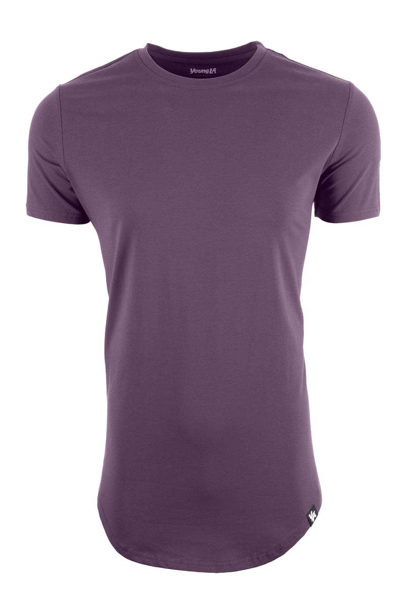 YoungLA 402 Perfect Tee - Scallop Bottom Violetit | NLASW5796