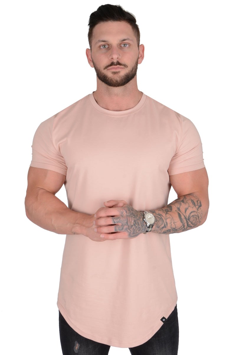 YoungLA 402 Perfect Tee - Scallop Bottom Salmon | PYFCH6738