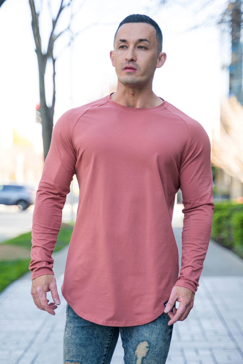 YoungLA 410 PERFECT RAGLAN LONG SLEEVE SHIRTS Koralli | OFPNM4368