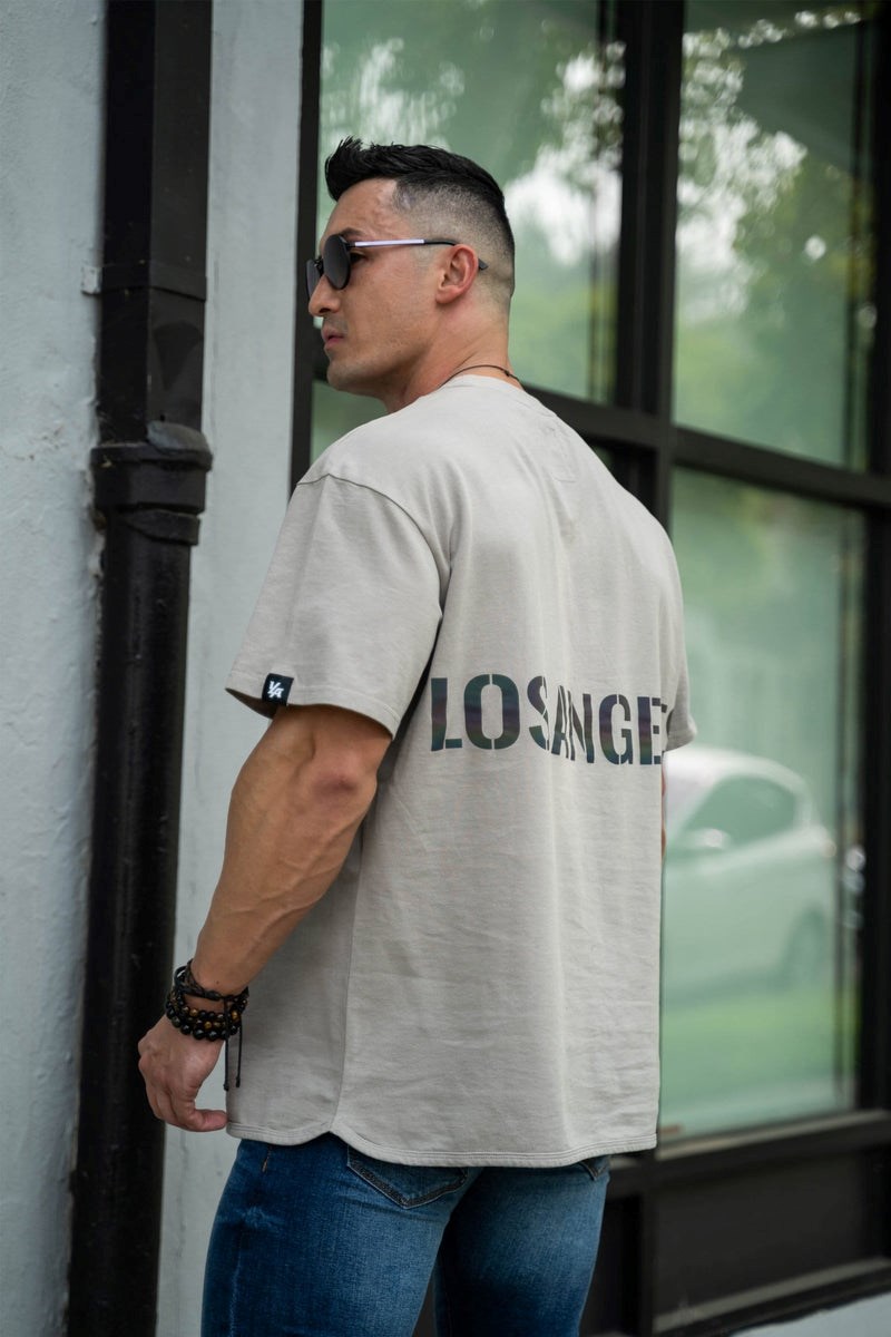 YoungLA 426 Reflective Oversized Los Angeles Shirts Harmaat | AENLJ6172