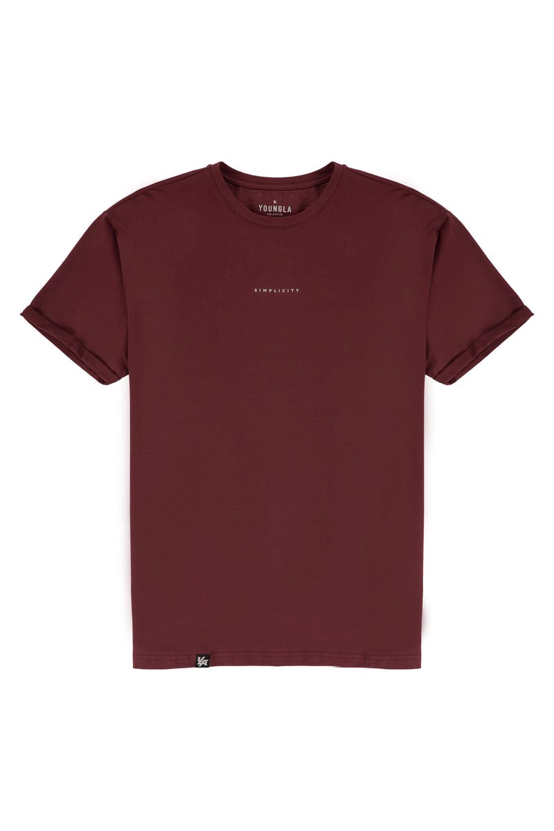 YoungLA 456 Simplicity Tees Wine | AGFDP2485