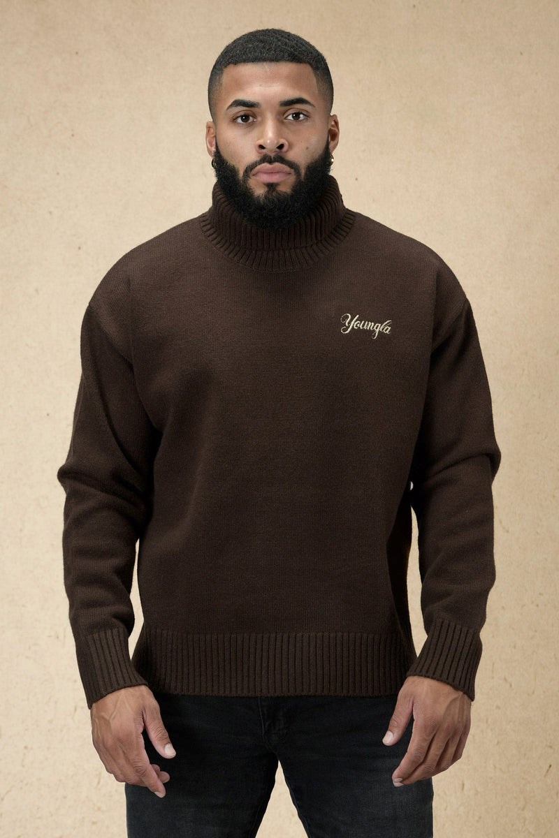 YoungLA 512 Royalty Sweaters Hot Fudge | QZYKH6032