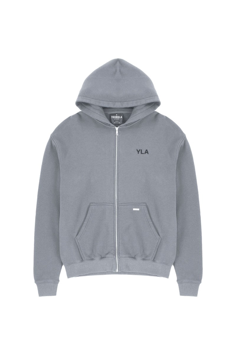 YoungLA 515 Monarch Zip-up Hoodie Harmaat Pesu | KVCQM9516