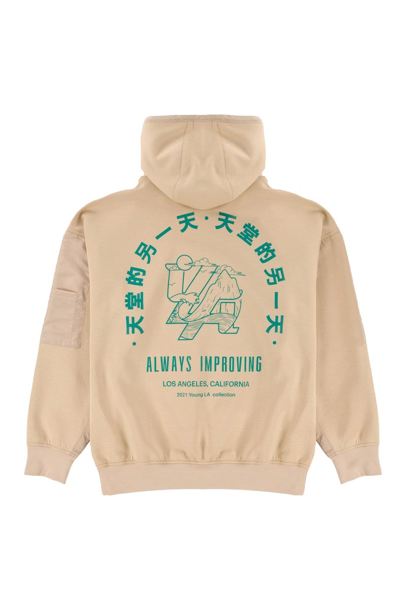 YoungLA 521 Goat Hoodies Mushroom | ZHCJO3410