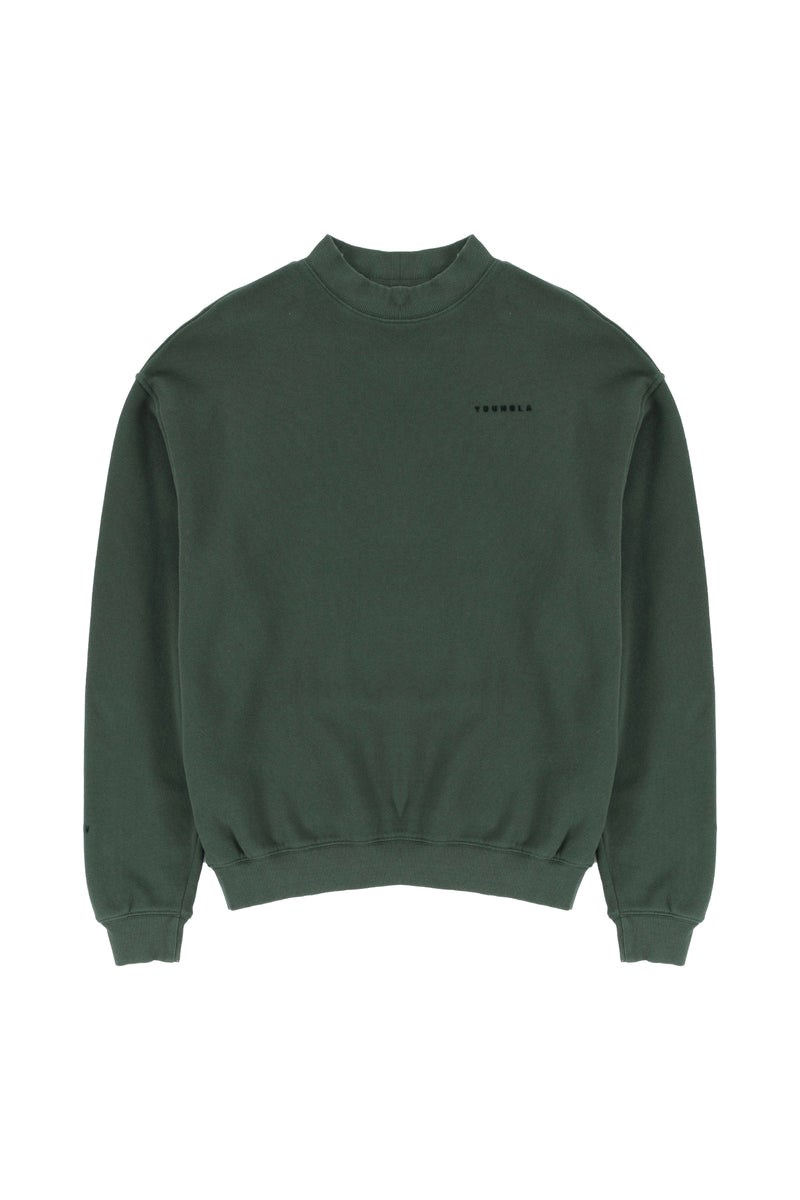 YoungLA 525 Monarch Mock-neck Villa Vihreä Pesu | GFCMI3124