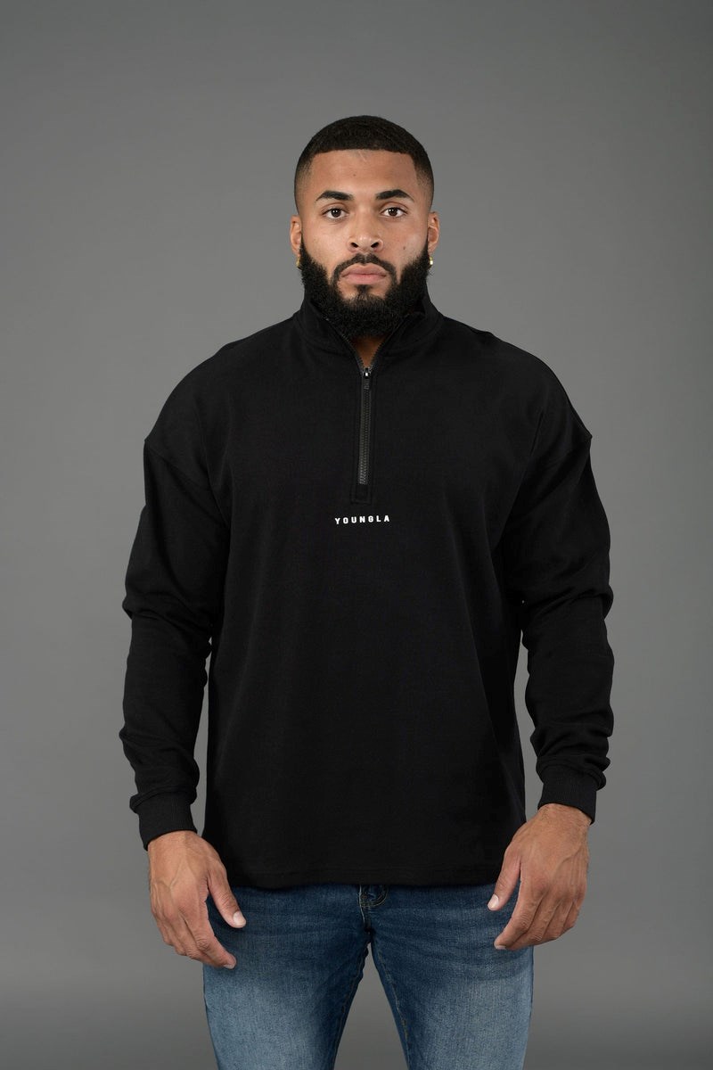 YoungLA 545 Cloud Quarter Zip Mustat | BMSKH6410