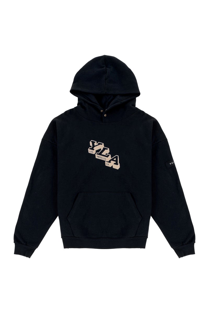 YoungLA 551 Campus Hoodies Mustat | JPYGB0918