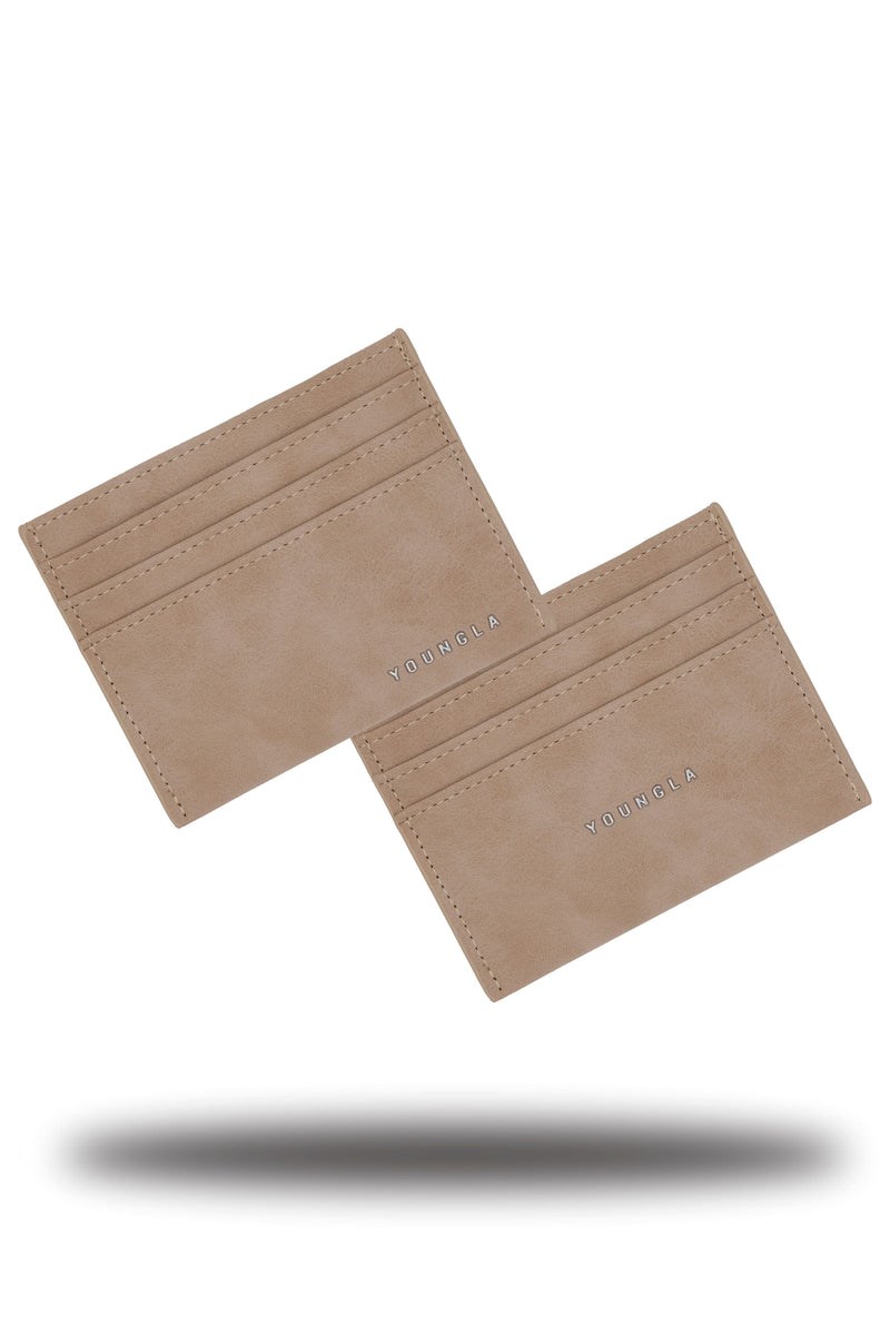 YoungLA 725 Executive card holder Tan | SPMEB2160