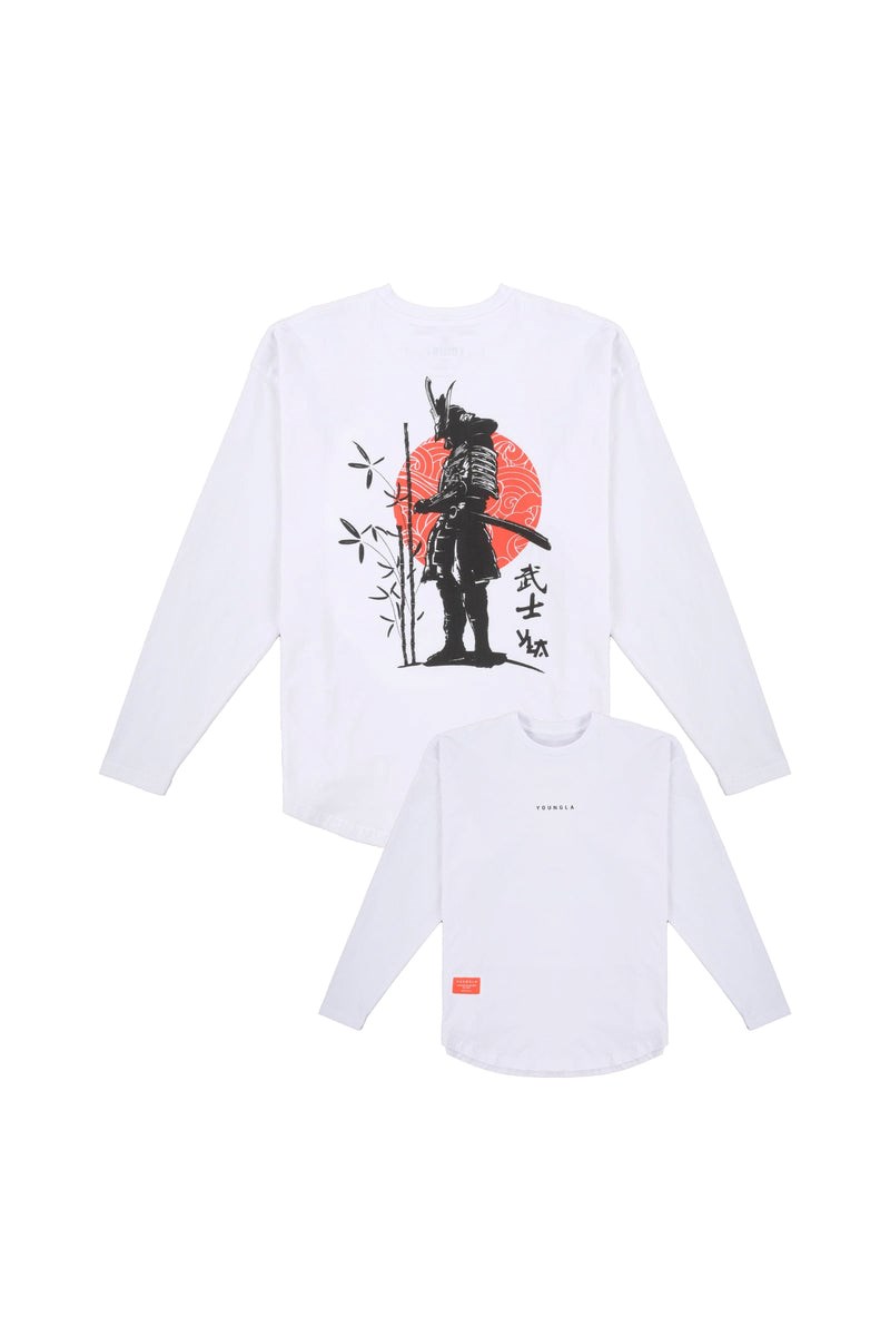 YoungLA 822 Bushido Longsleeves Valkoinen | UHOGS5940