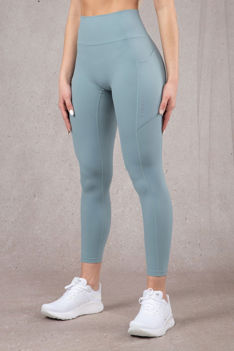 YoungLA W214 Power Leggings Slate | GXUWF5371