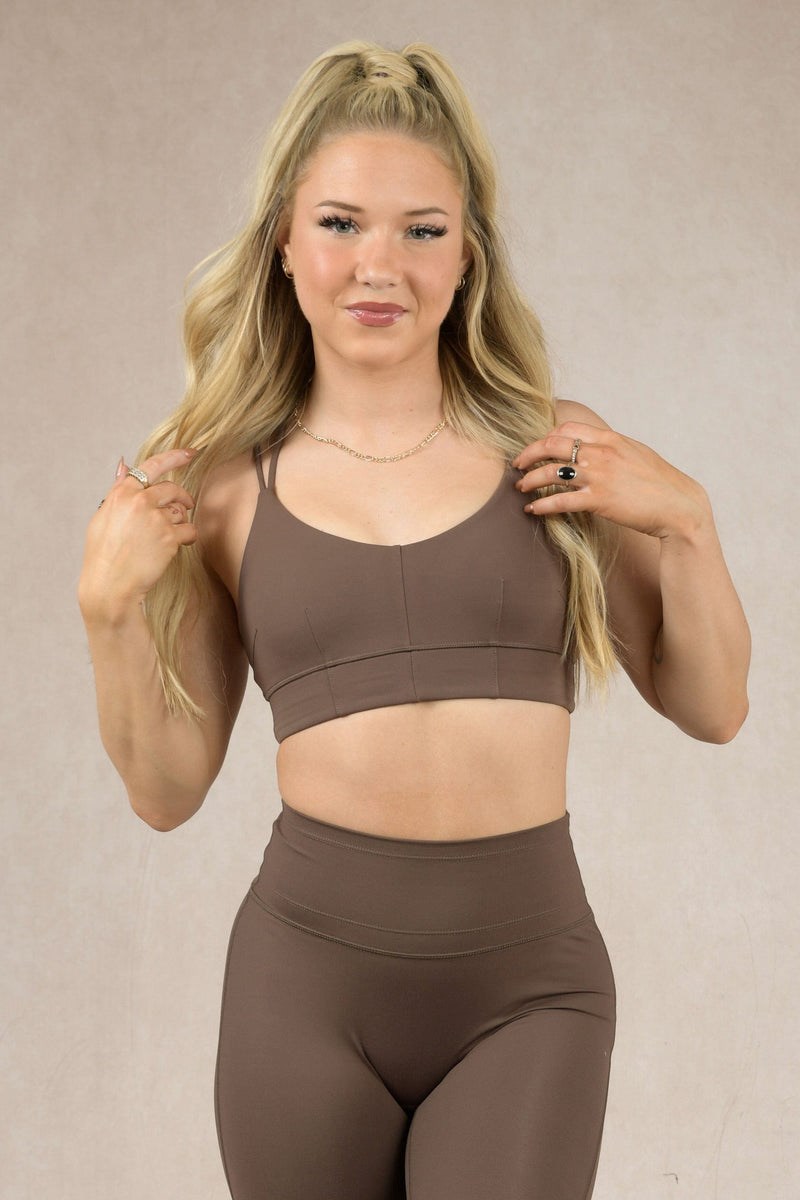 YoungLA W319 - Asana Sports Bra Suklaa | SUEPH6857