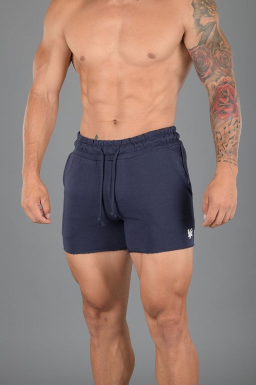 YoungLA 102 Bodybuilding French Terry Shorts Laivastonsininen | LGQIH7504