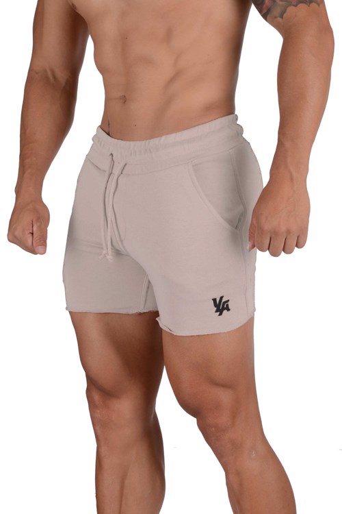 YoungLA 102 Bodybuilding French Terry Shorts Mushroom | OBPUG8240