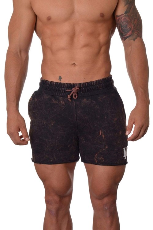 YoungLA 102 Bodybuilding French Terry Shorts Laivastonsininen | PJHTM7930