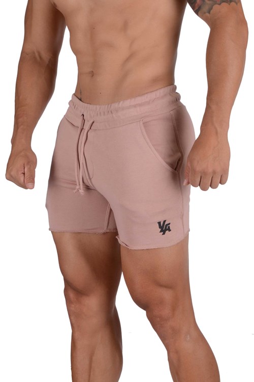 YoungLA 102 Bodybuilding French Terry Shorts Salmon | QMOYG0374