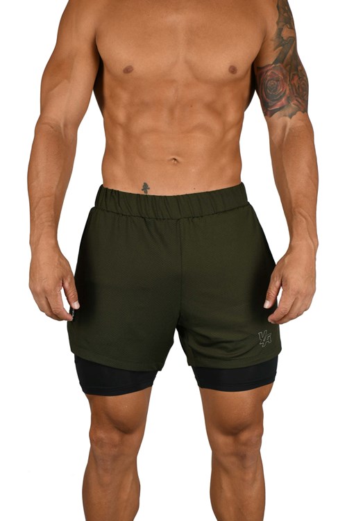 YoungLA 105 Compression Shorts 2.0 Olive/Black | FVRPI2976