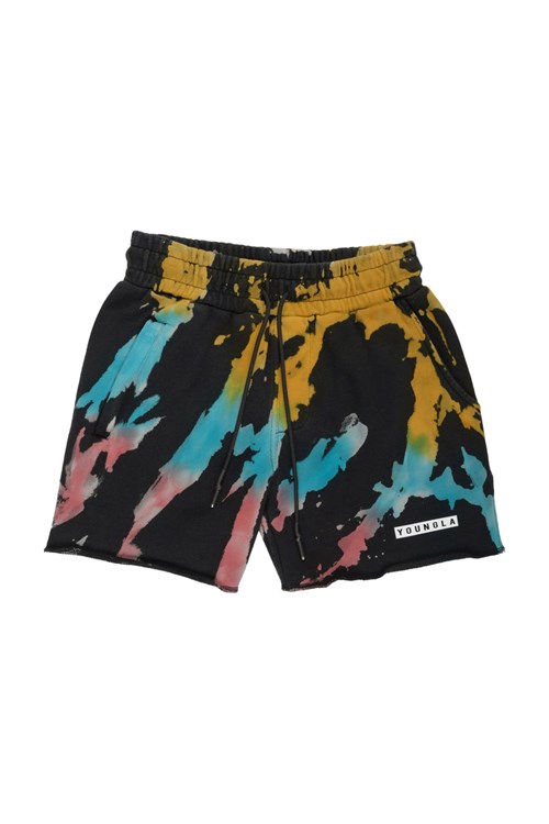 YoungLA 107 Tie Dye Lyhyt Shorts Carnival | BVZOY0836