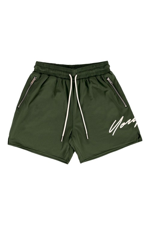 YoungLA 115 Signature Shorts Oliivinvihreä | ZOFCP1785