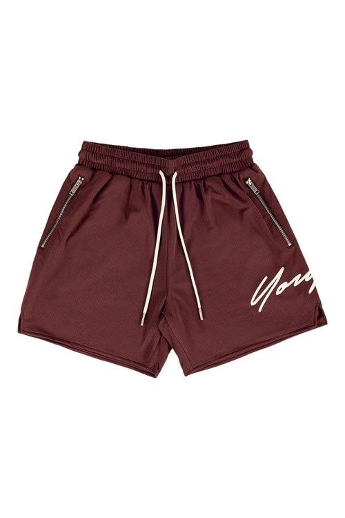 YoungLA 115 Signature Shorts Ruskea | MLSFU2081