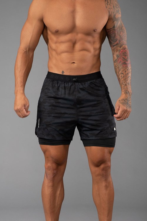 YoungLA 121 Performance Line Compression Shorts Camo | GEPDW5407