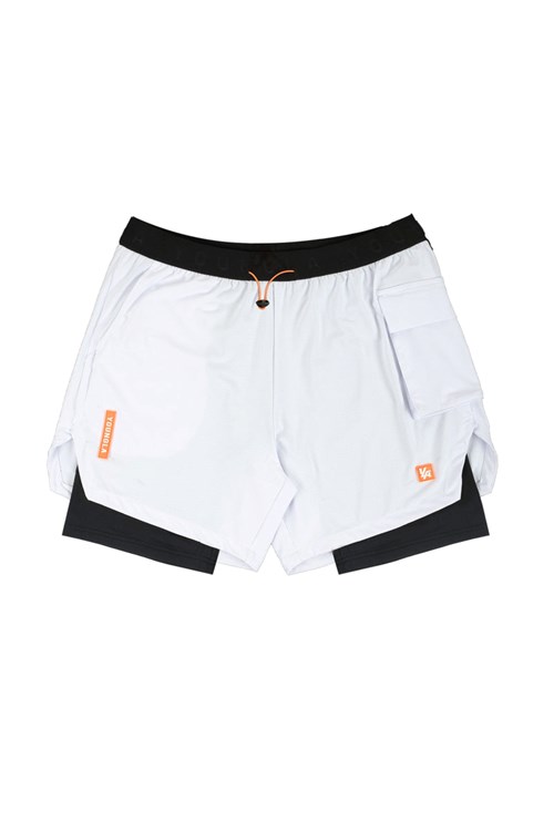 YoungLA 121 Performance Line Compression Shorts Valkoinen | ZFLUD6482