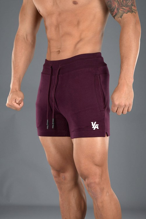 YoungLA 126 Interlock Shorts Plum | WQRJA5728