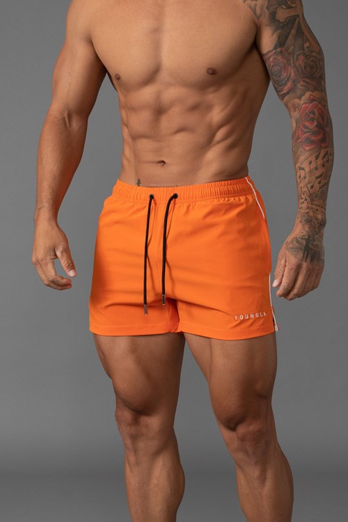 YoungLA 143 Lyhyt Lyhyt Swim Shorts Oranssi | EDCRU0173