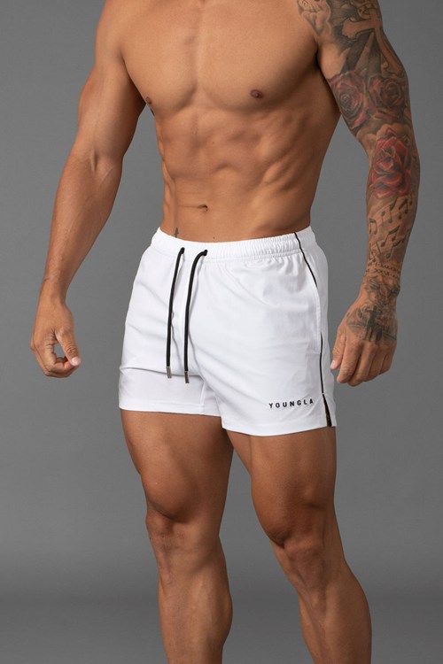 YoungLA 143 Lyhyt Lyhyt Swim Shorts Valkoinen | SXLTH4128