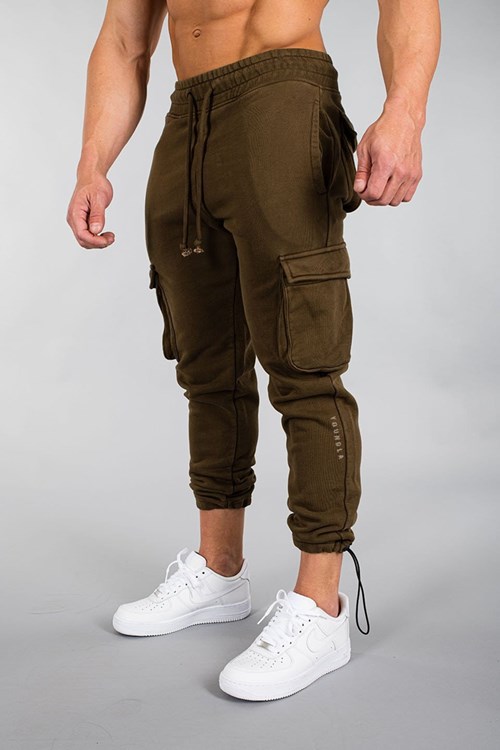 YoungLA 206 Rambo Combat Joggers Oliivinvihreä Pesu | KIDSE7296