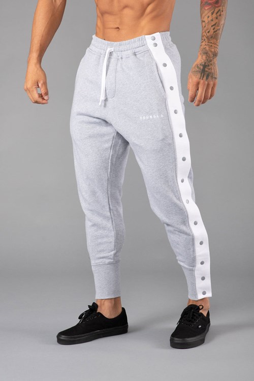 YoungLA 235 - 90s Tear Away Joggers Harmaat | DEJGT6304