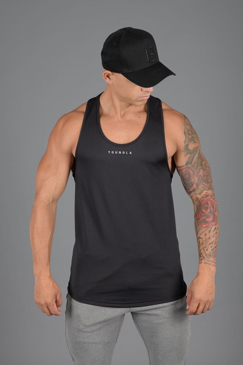 YoungLA 305 Performance Line Tank Tops Mustat | KWEXC1407