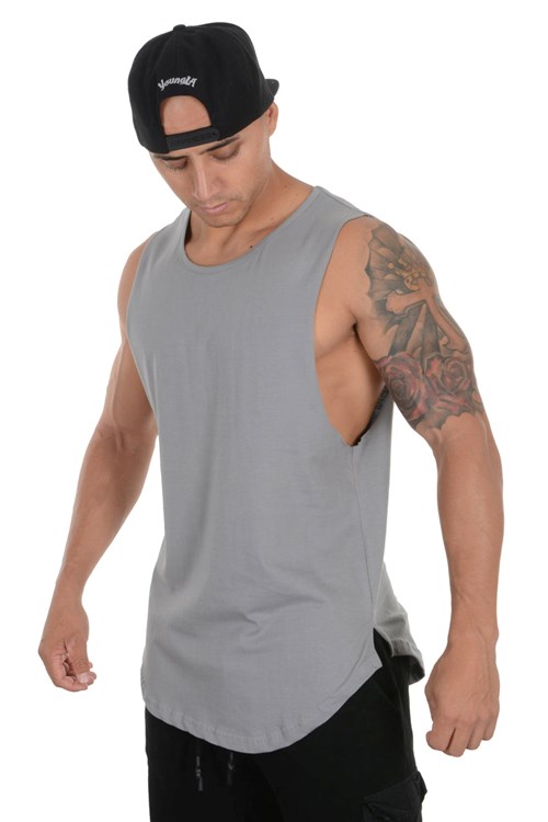 YoungLA 308 Muscle Tanks Harmaat | GXCTM4601