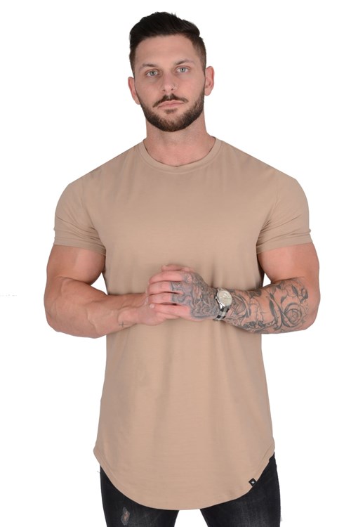 YoungLA 402 Perfect Tee - Scallop Bottom Beige | VYSTL0769